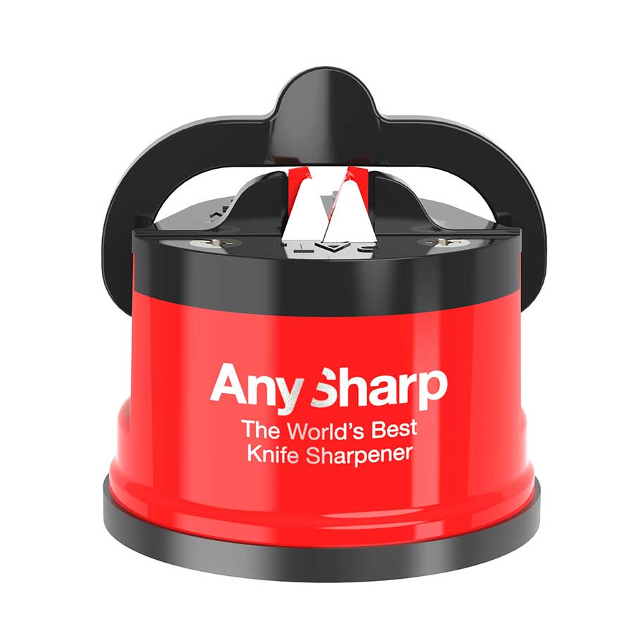 Точило за ножове AnySharp Editions, ефективно и безопасно, в червен цвят