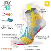 Чорапи за бягане Comodo Running Socks RUN10 с мериносова вълна