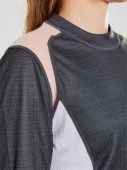 Дамски комплект термобельо Craft Baselayer Set W - блуза с дълъг ръкав и клин, тъмно сив цвят