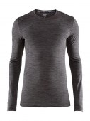 Мъжка термо блуза с дълъг ръкав Craft Fuseknit Comfort RN LS, бързосъхнеща и топла. сив цвят