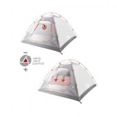 Двуслойна четириместна палатка High Peak Almada 4 UV80 с куполна конструкция