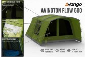Петместна тунелна палатка Vango Avington Flow 500 с воден стълб 3000 мм