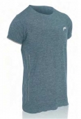 Лека и дишаща мъжка термо блуза с къс ръкав F-Lite ML140 Denim Melange