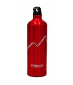 Лека алуминиева бутилка за вода Frendo Rainbow с вместимост 1 литър, червен цвят