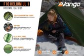 Едномесна трекинг палатка Vango F10 Helium UL 1