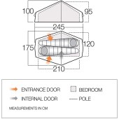 Двуслойна трекинг палатка за двама Vango Helium UL 2