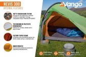 Лека триместна трекинг палатка Vango Nevis 300